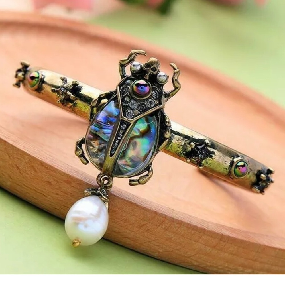 Retro Rare Star Marble Insect Pearl Bracelet